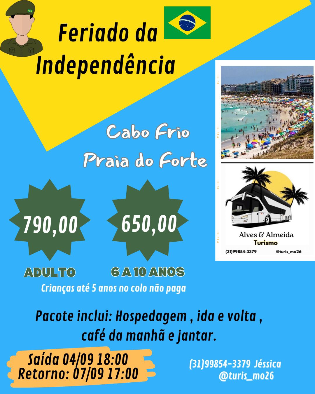 Cabo Frio, Feriado da Independência