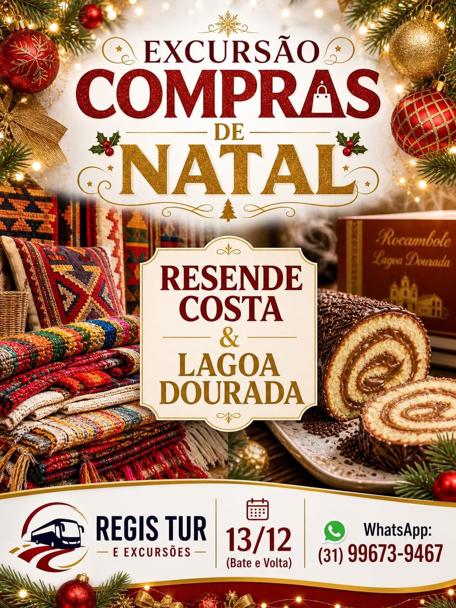 Compras de Natal, Resende Costa e Lagoa Dourada