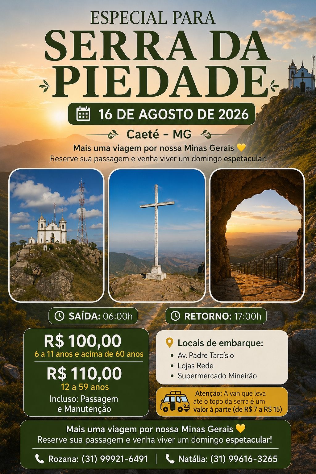 Serra da Piedade, Caeté